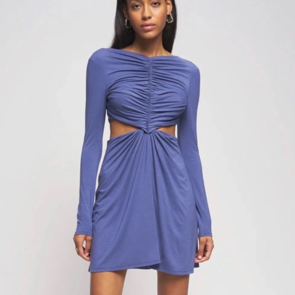 NWT BAILEY 44 REVOLVE cinched cut out long sleeve mini dress